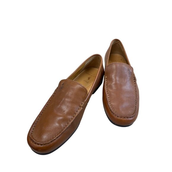 Polo Ralph Lauren Allon Mens Brown Leather Slip-On Loafers Size 7.5D SKU 8338 - Picture 14 of 14